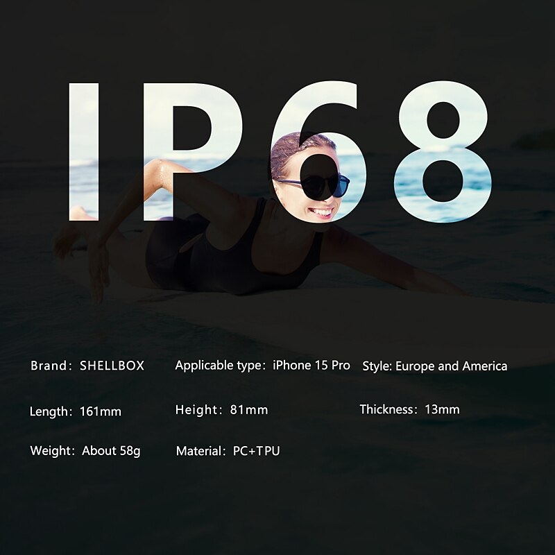 Чехол для iPhone 15 Pro Max Plus iPhone 14 Pro Max Plus iPhone 13 Pro Max водонепроницаемый чехол со съемной защитой полнрошного двойного стороннего доспеха ABS+PC 2025 - $32.99 –P10