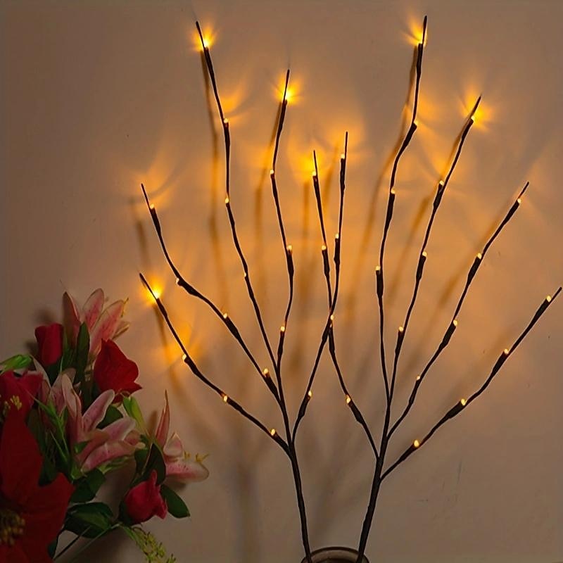 3 Pack 27" Brown Lighted Twig Branches Pathway Light 60 LED Battery Operated Warm White Bulbs for Outdoor and Indoor Holiday Christmas Family Wedding 2025 - $9.99 –P8