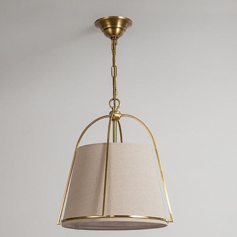 lumini cu pandantiv de fermă de epocă 4 lumini lumini cu pandantiv antic rustic cu nuanță de țesătură e14 candelabru pentru dormitor hol bar sufragerie sufragerie auriu 2025 - $349.99 –P2