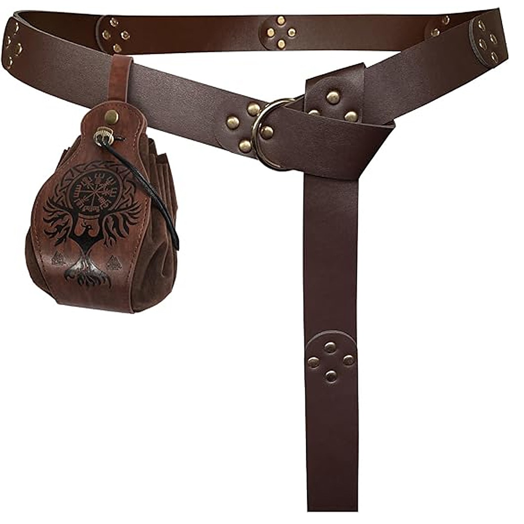 Středověké Renesanční Pásek Viking Maškarní kostým Pánské Dámské Unisex Viking předvečer Všech svatých Karneval Plesová maškaráda Párty LARP Dospělé Pásek Taška Celý rok 2025 - $21.99 –P1
