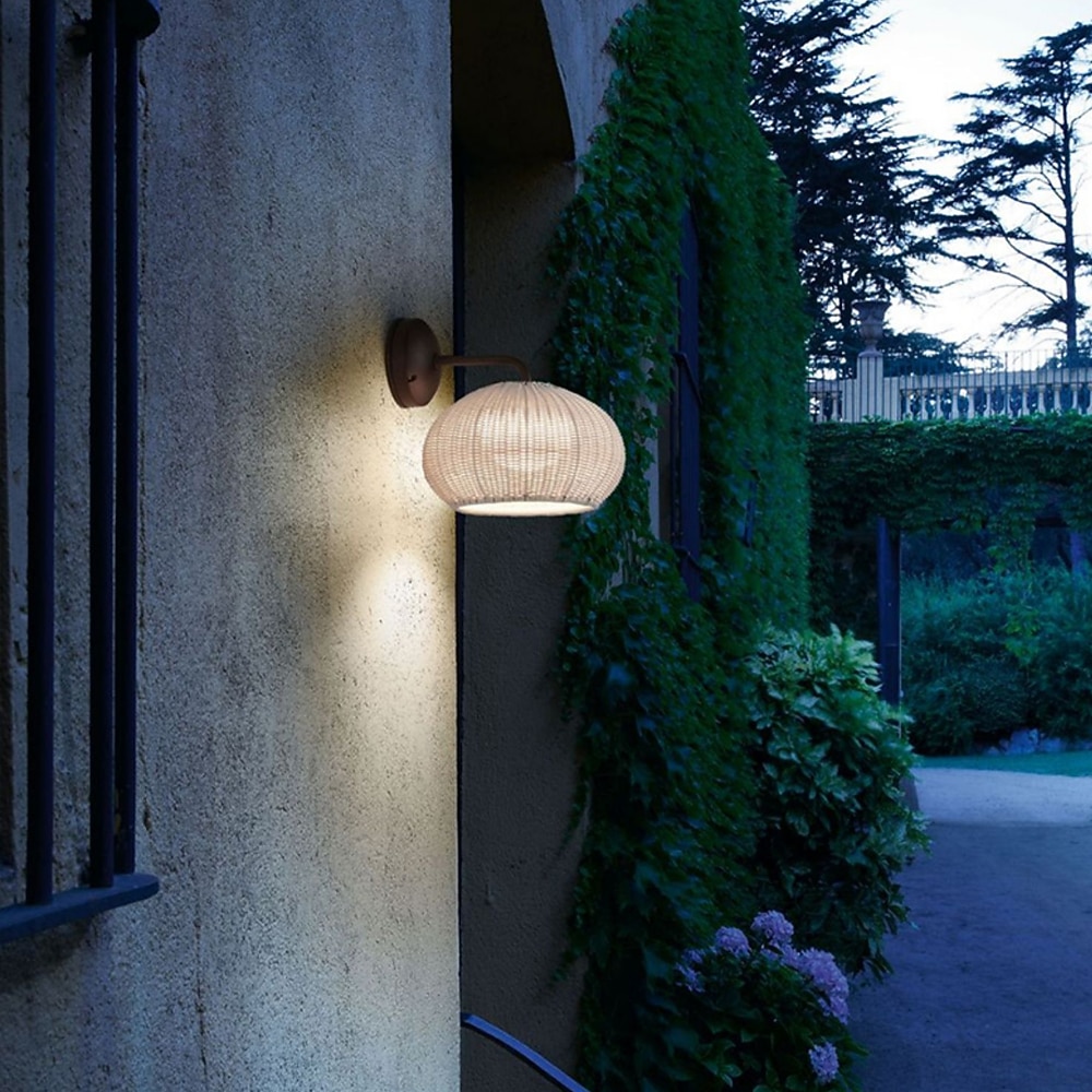 Lâmpada de parede led para exterior, rattan, à prova d'água, ip65, iluminação para pátio, jardim, 110-240v de 2026 por $350.69 –P1