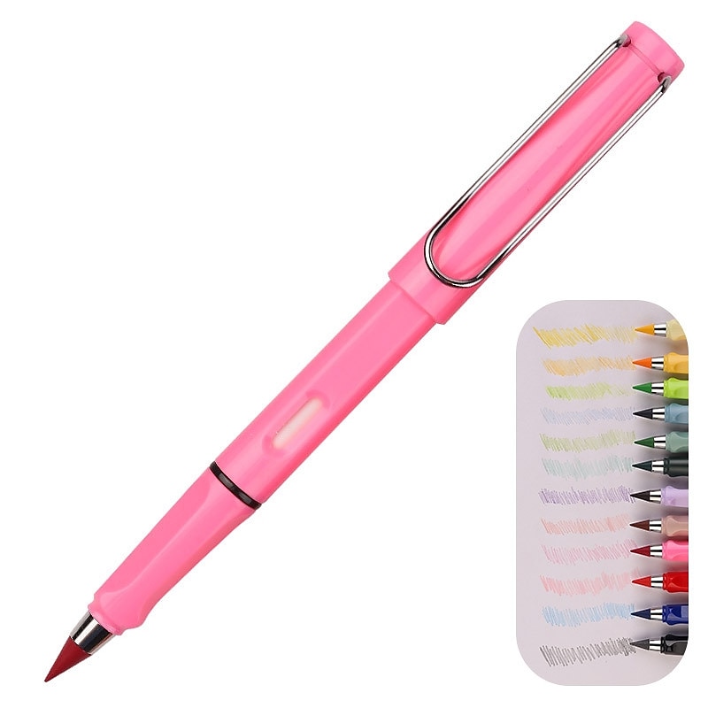 1 matita colorata - combinazione di colori elegante e classica - matite magiche con penna in metallo senza inchiostro da 0,5 mm per opere d'arte eterne, regali di Halloween, Ringraziamento e Natale del 2025 a $6.99 –P19