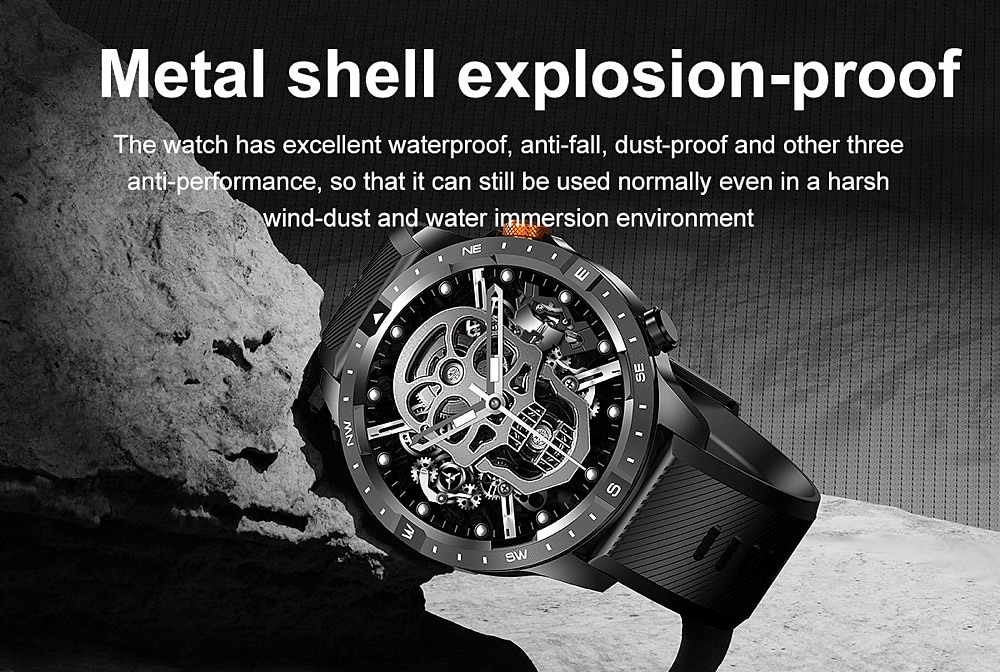 696 AK57 Smart Watch 1.43 inch Smartwatch Fitness Running Watch Bluetooth Pedometer Call Reminder Sleep Tracker Compatible with Android iOS Men Hands-Free Calls Message Reminder Custom Watch Face IP 2025 - $57.99 –P4