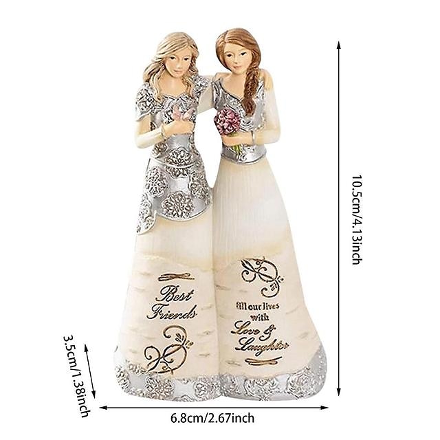 Figurine Celebrating Friendship Room Home Decor Resin Angel Statue Sister Friend Decoration Valentines Day Gift 2025 - $23.99 –P7