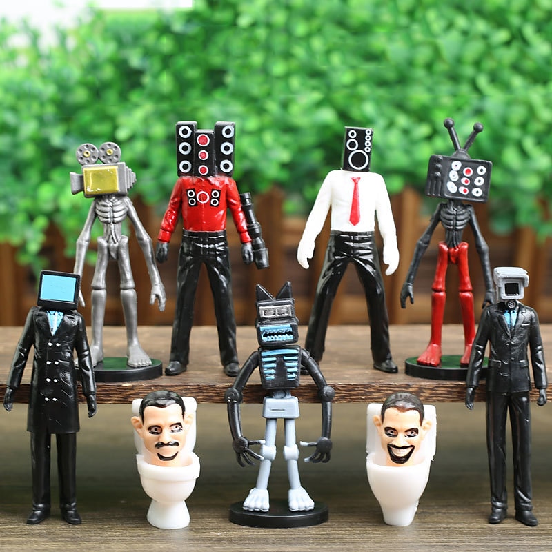 blind box popolare skibidi toilet man monitor hand game camera bambola building block decorazione giocattolo toilette del 2025 a $27.99 –P7
