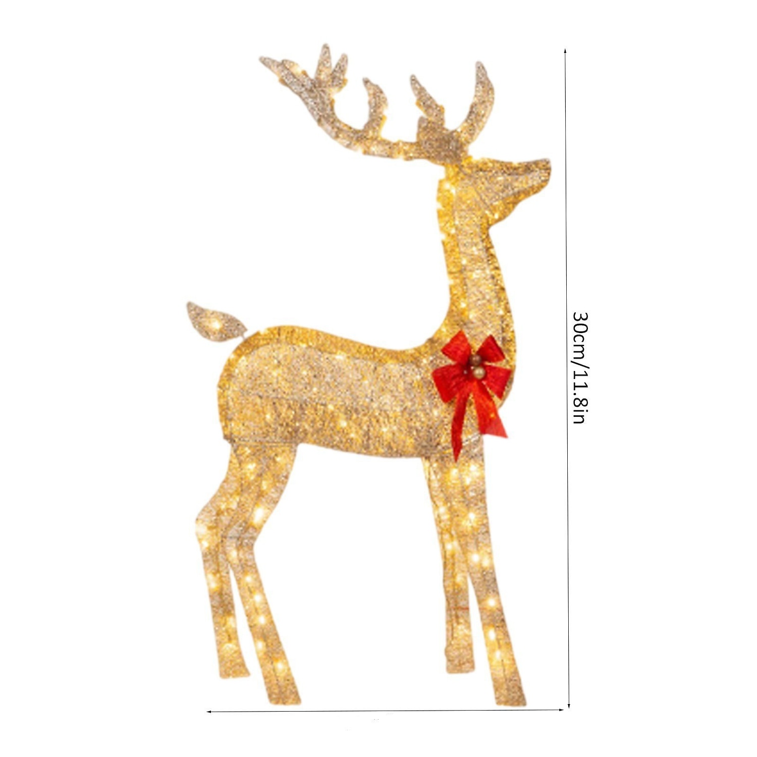 3 pièces éclairage de cerf de Noël bonne année jardin cerf lumineux de Noël, décor de scène, décor de festivals, décor de chambre, décor de maison, décor de bureaux, décor de fête à thème, décor de noël acrylique 2d plat de 2025 ? $24.99 –P4