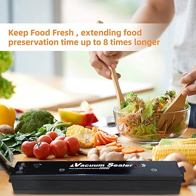 Automatic Vacuum Sealer Machine - Keep Food Fresh For Longer With 10 Free Bags LED Indicator Lights & Air Sealing System 2025 - $27.99 –P3