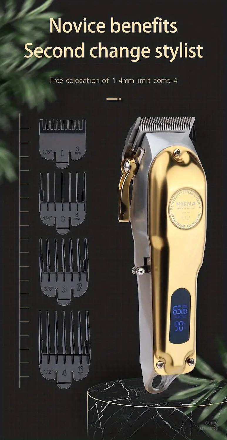 2025年 バリカンヘアシェービングアクセサリーデジタルディスプレイバリカン低ノイズと低振動家庭に最適 & サロン使用  コレクション – $44.99 –P7