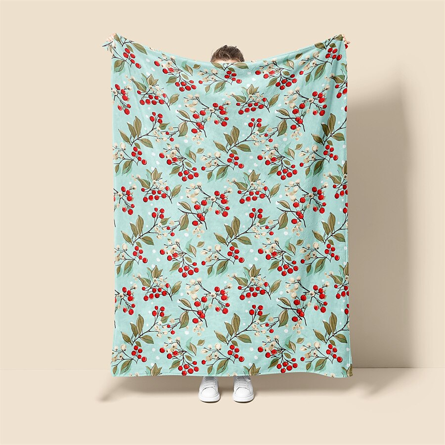 Fresh Flower Pattern Super Soft  Throws Blanket, Novelty Flannel Throw Blankets Warm 3D Printed All Seasons  Gifts Big Blanket 2025 - $17.99 –P2