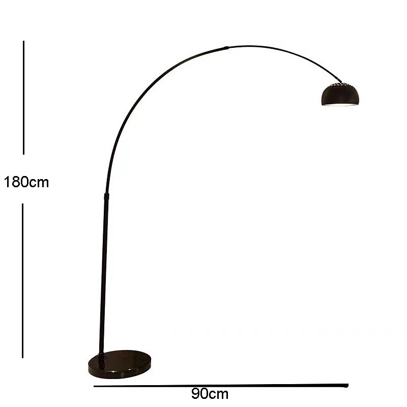 Arc Lamp - Height Adjustable 170 cm E26 Black Gold Arc Lamp, Floor Lamp Warm White Arc Floor Lamp 110-240V 2025 - $545.79 –P10