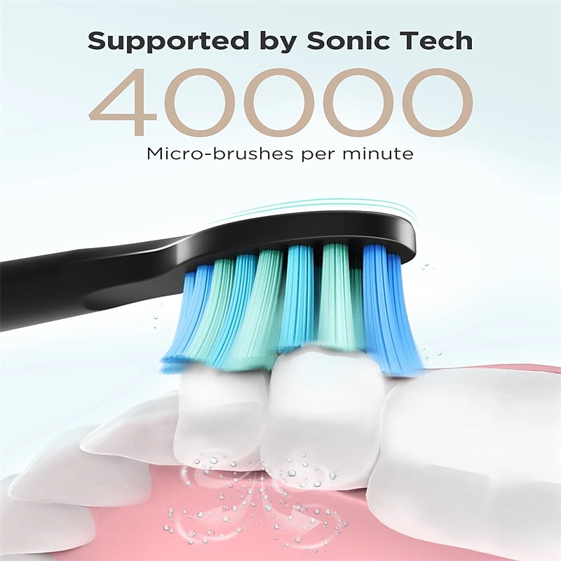 Elektrische Sonic Tandenborstel USB Opladen FW-507 Oplaadbare Waterdichte Elektronische Tandenborstels Vervangende Heads Volwassenen Valentijnsdag Cadeau 2026 - $45.39 –P7