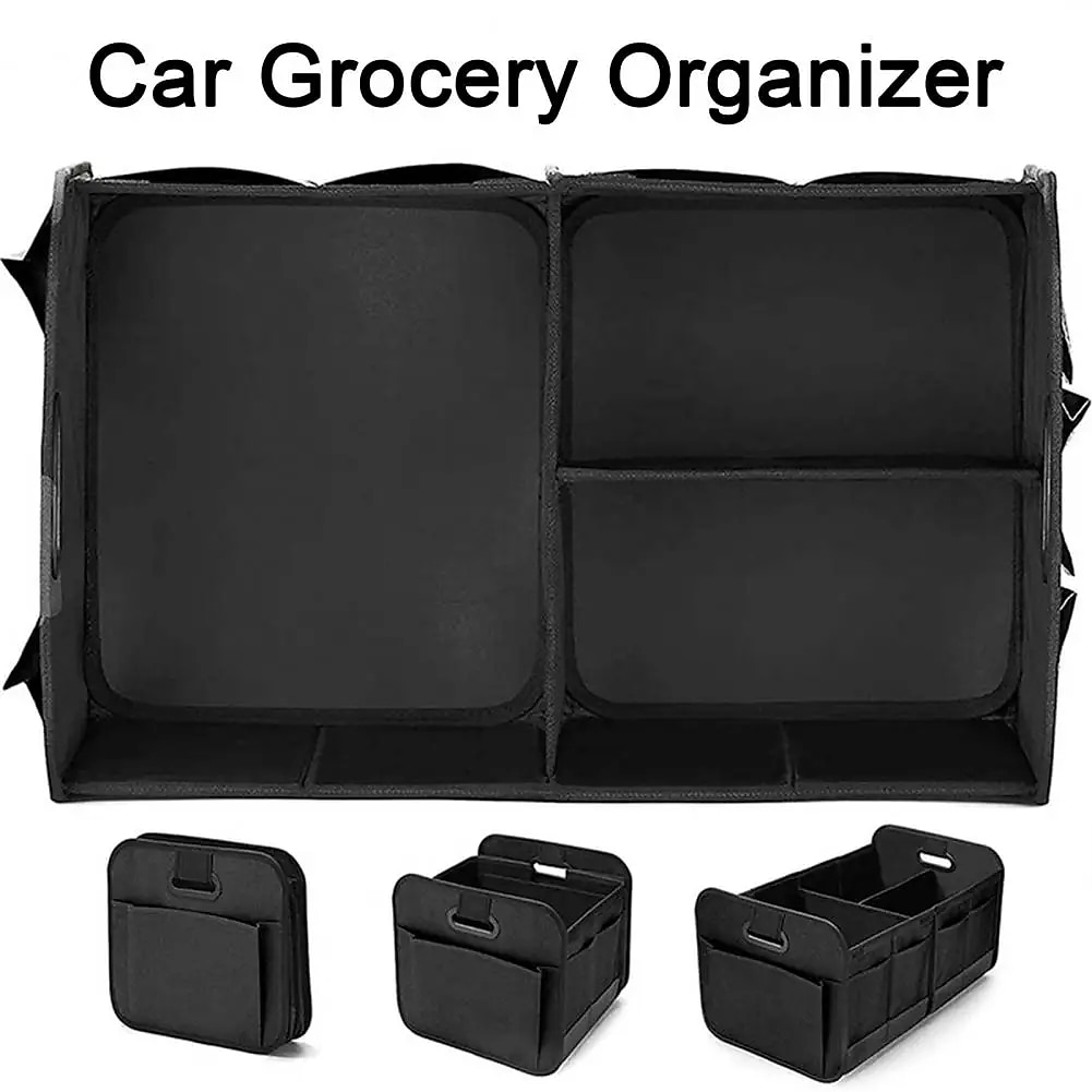 Trunk Organizer For Car, Collapsible Multi-Compartment Car Organizers Foldable And Waterproof, 600D Oxford Polyester, Suitable For Most Models 2025 - $59.99 –P4