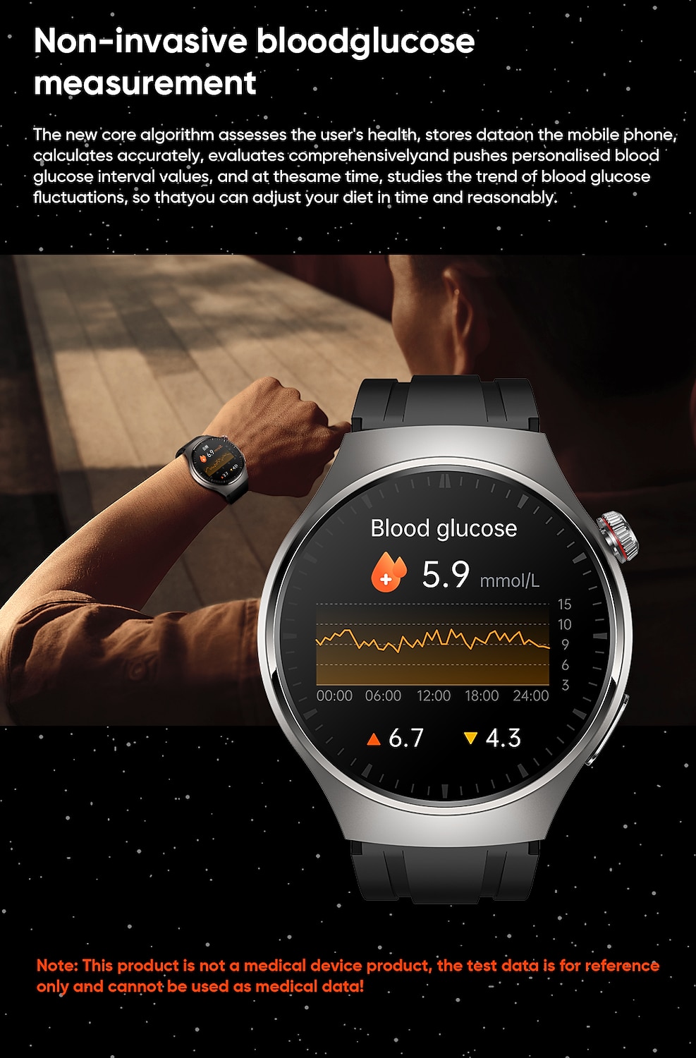 2025年 iMosi MT200 スマートウォッチ 1.43 インチ スマート·ウォッチ ブルートゥース ECG + PPG 温度監視 歩数計 と互換性があります Android iOS 女性 男性 長時間スタンバイ ハンドフリーコール 防水 IP 67 48mmウォッチケース  コレクション – $68.99 –P13