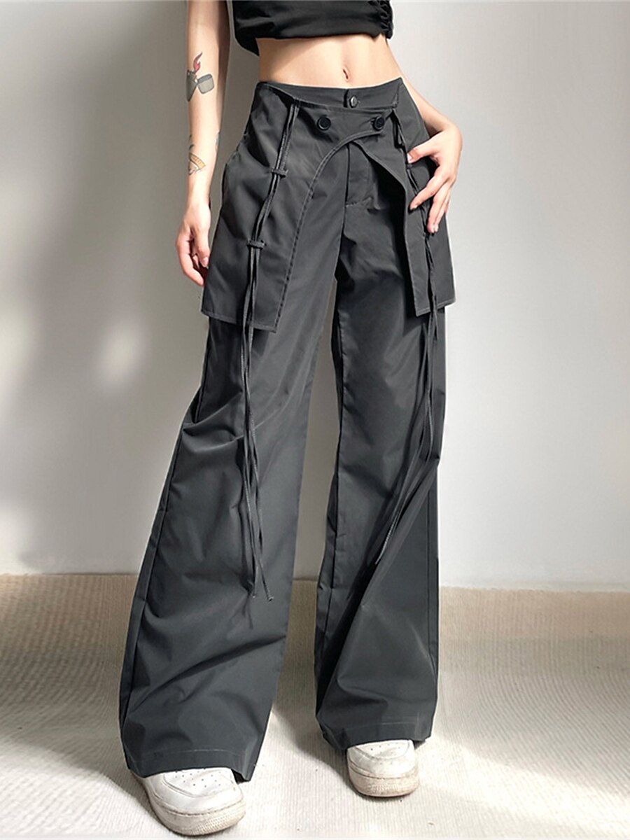 Women's Cargo Pants Pants Trousers Full Length Fashion Streetwear Street Daily Black S M Fall Winter 2023 - US $24.99 –P5