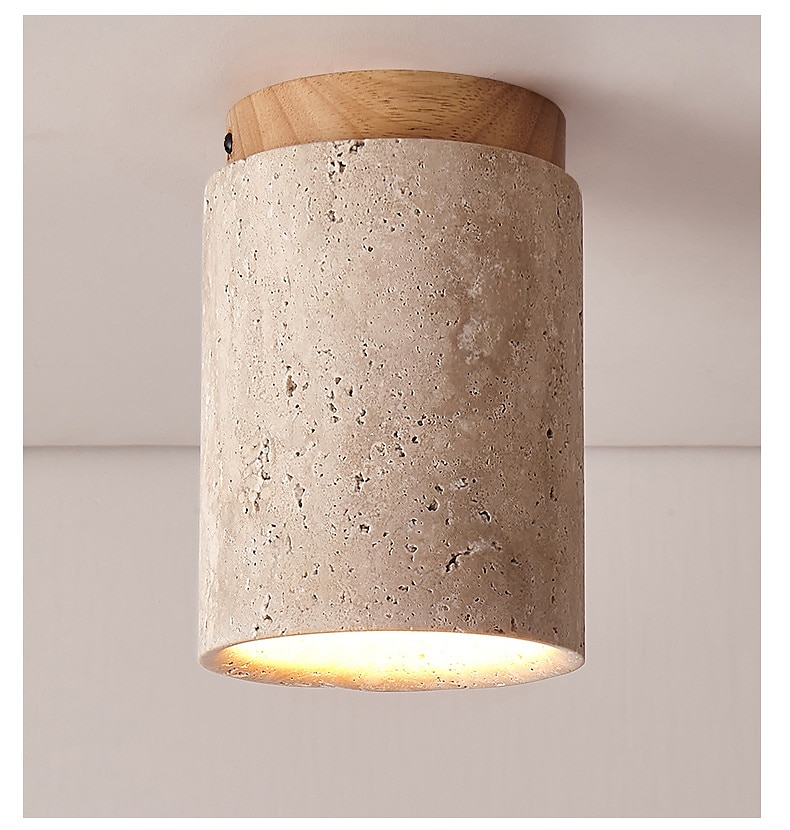 plafondlamp steen inbouw plafondlamp voor slaapkamer woonkamer hal keuken, moderne trommellamp dichtbij plafond 110-240v 2025 - $143.99 –P5