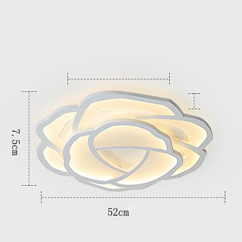 led plafondlamp dimbaar bloemontwerp moderne metalen hangende kroonluchter licht led hanglamp creatieve hangende plafondlamp in wit voor woonkamer restaurant bar 110-240v 2025 - $273.49 –P5