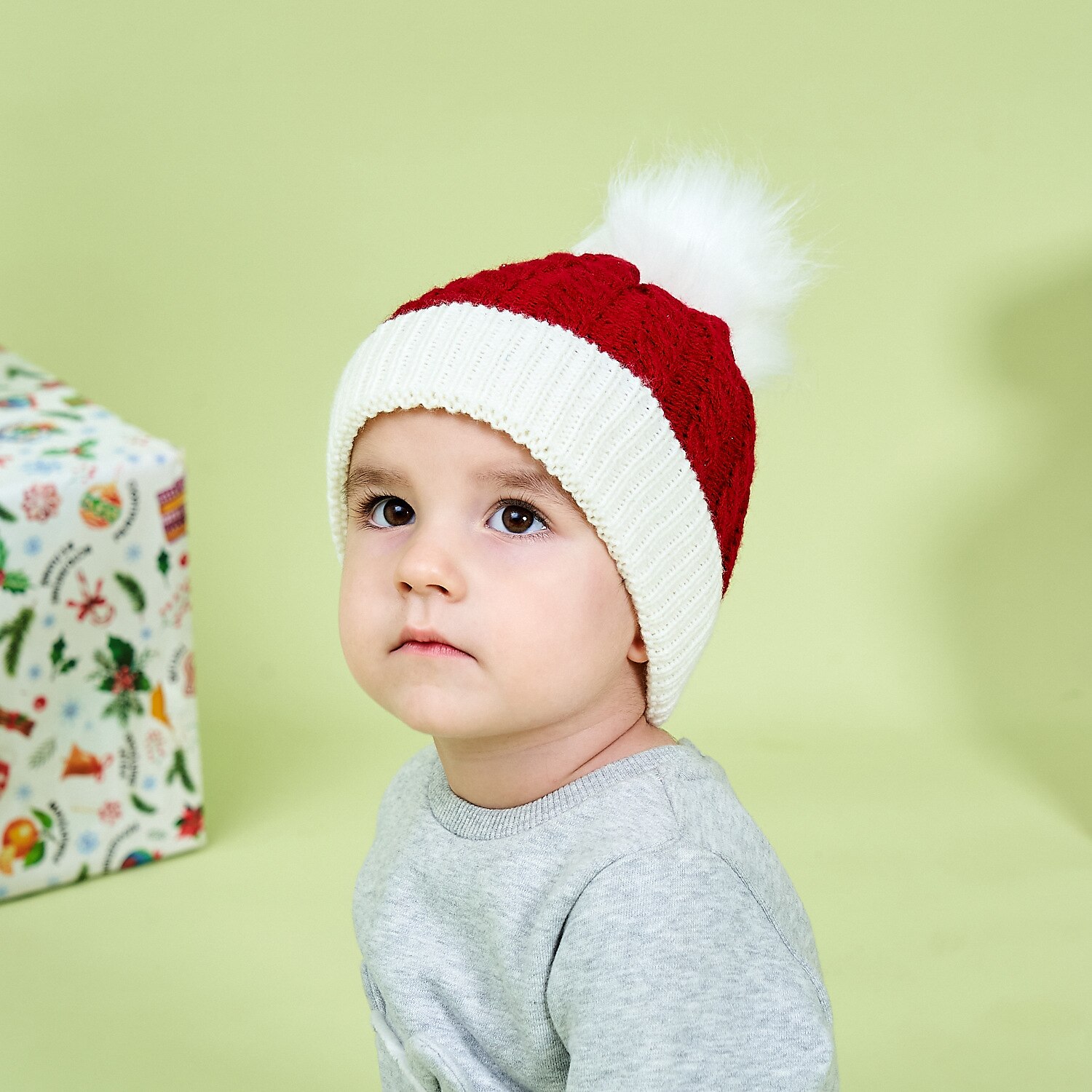 Ježíšek Klobouky Vánoční klobouk Santa čepice Chlapecké Dívčí Vánoce Nový rok Štědrý večer Vánoce Klobouk 2025 - $13.99 –P1