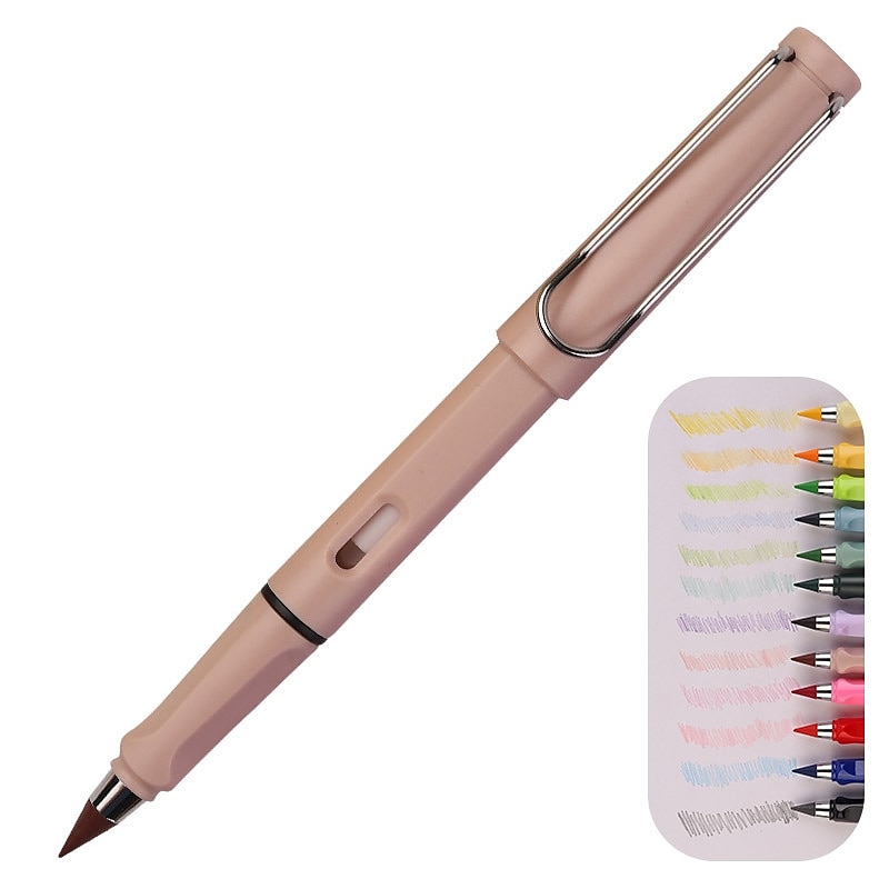 1 matita colorata - combinazione di colori elegante e classica - matite magiche con penna in metallo senza inchiostro da 0,5 mm per opere d'arte eterne, regali di Halloween, Ringraziamento e Natale del 2025 a $6.99 –P22