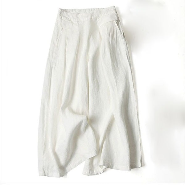 Women's Normal Wide Leg Classic Flowy Full Length Natural Wide Leg Classic Basic Inelastic Causal Daily Wear Black White Yellow Navy Blue Fall Winter Loose Fit 2025 - $24.99 –P8