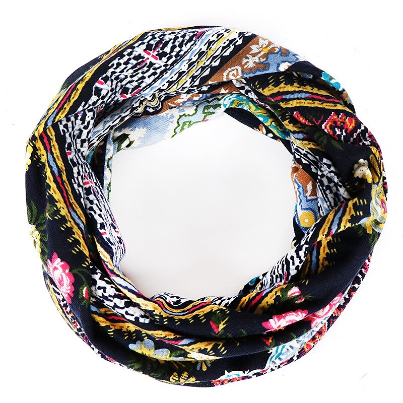 1 Stück Böhmen-Beanie mit weichem Blumendruck, dünner Stil, bequemer Kappenumfang 56–58 cm 2025 - $27.99 –P4
