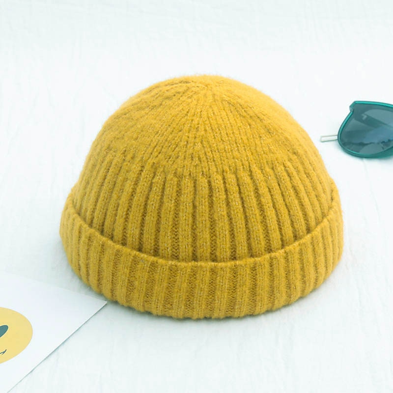 Hombre Sombrero de Beanie Gorro de pescador Gorro de arrastre Gorra de reloj Gorros Amarillo Claro Negro Algodón Deportes Viaje Enrollar el borde Exterior Vacaciones Plano Resistente al Viento 2025 - $11.49 –P10
