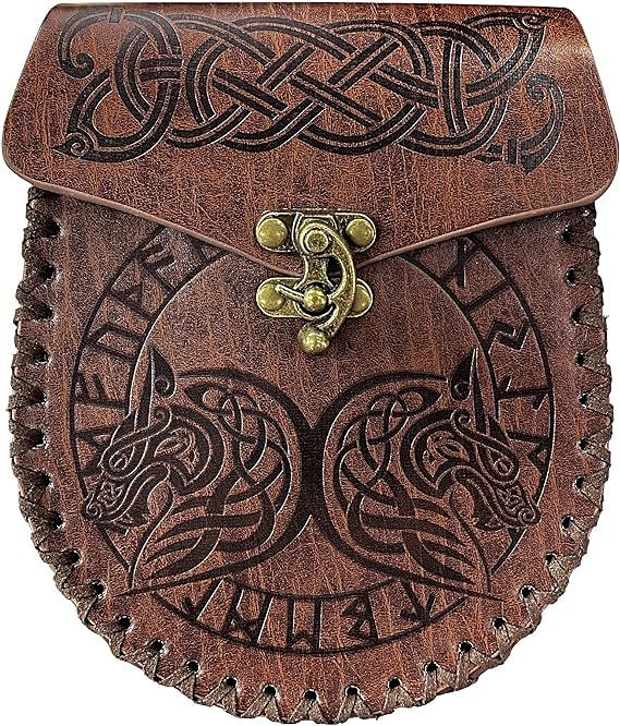 Medieval Cinturón Vikingo Unisexo Celta Vikingo Víspera de Todos los Santos Carnaval Rendimiento Fiesta LARP Adulto Cinturón Maleta 2025 - $32.99 –P4