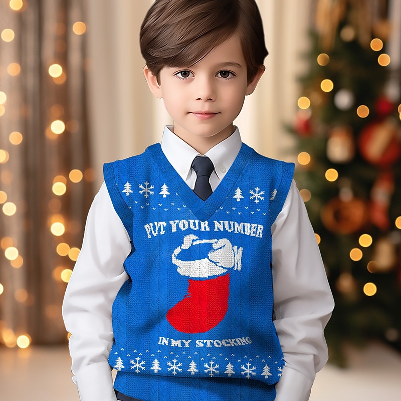 Christmas on sale vest boys