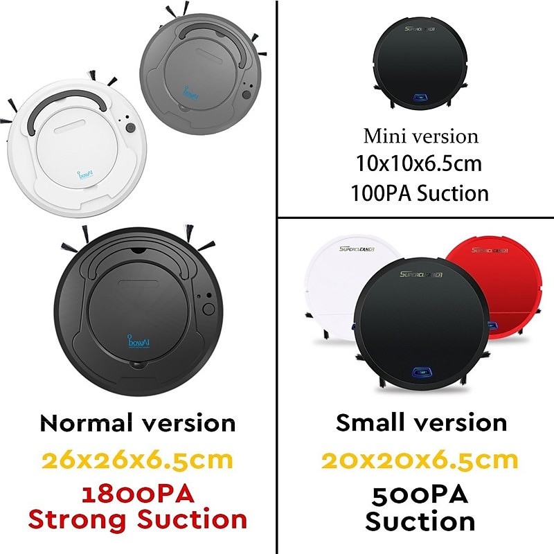 3-in-1 Auto Sweeping Robot 1800PA Strong Suction Smart Floor CleanerRechargeable Smart Sweeping Robot Dry Wet Sweeping Vacuum Cleaner Strong Suction Robot Cleaner for Home 2025 - $44.99 –P8