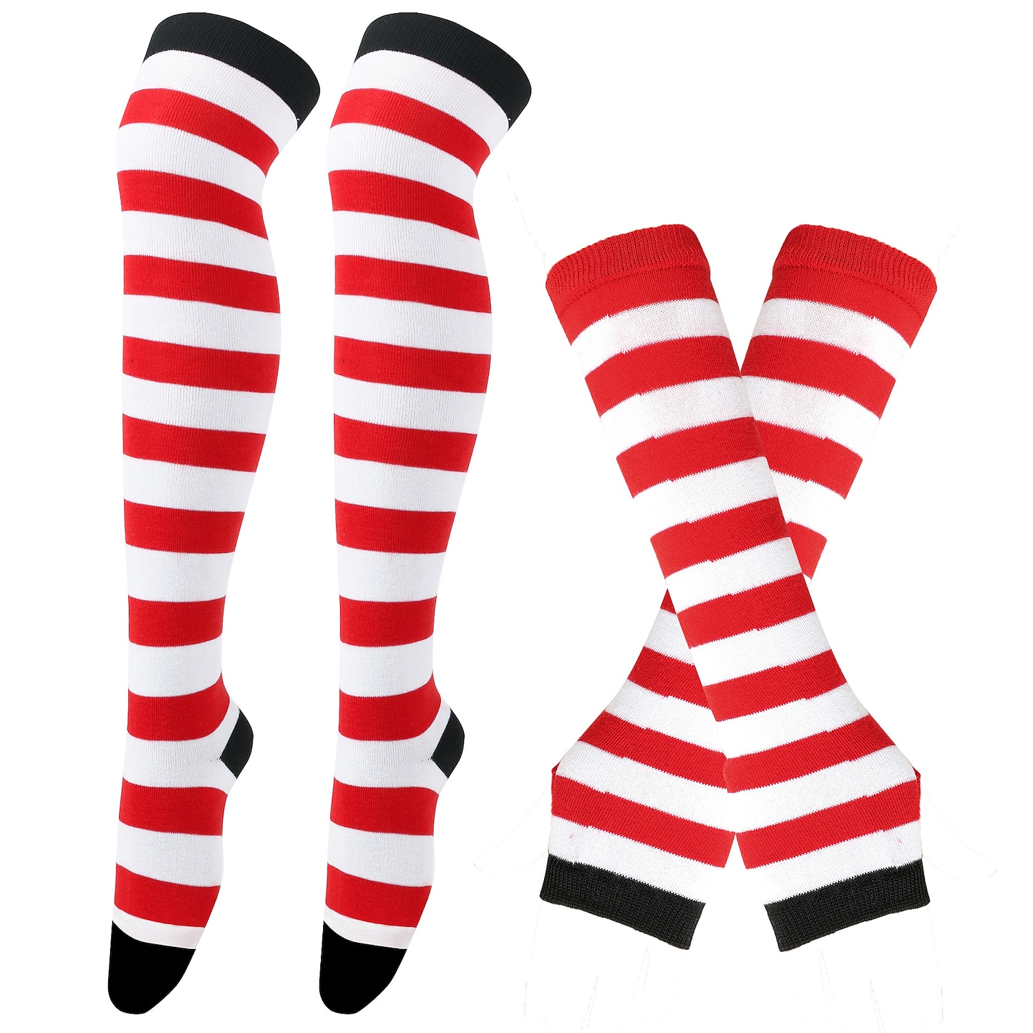 Calcetines hasta rodilla Calcetines de Navidad Mujer Navidad Carnaval Mardi Gras Nochebuena Retro Antiguo Guantes Calcetines 2025 - $15.49 –P27
