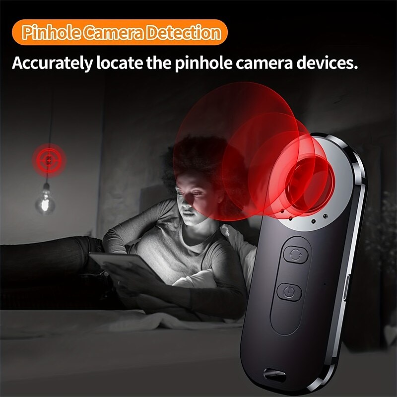 Hidden Camera Detectors Privacy Protective Detector Hidden Devices Spy Camera Bug RF Listening Device Car GPS Tracker Detector Wireless Signa Anti-Sneak Anti-Monitoring Scan Tracker Detector 2025 - $33.99 –P5
