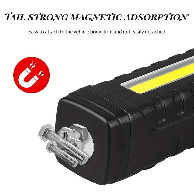 חדש רב תכליתי פנס נייד עם זווית 90 מעלות טעינת USB עם תצוגת כוח תאורת עבודה מגנט 2025 - $9.99 –P5