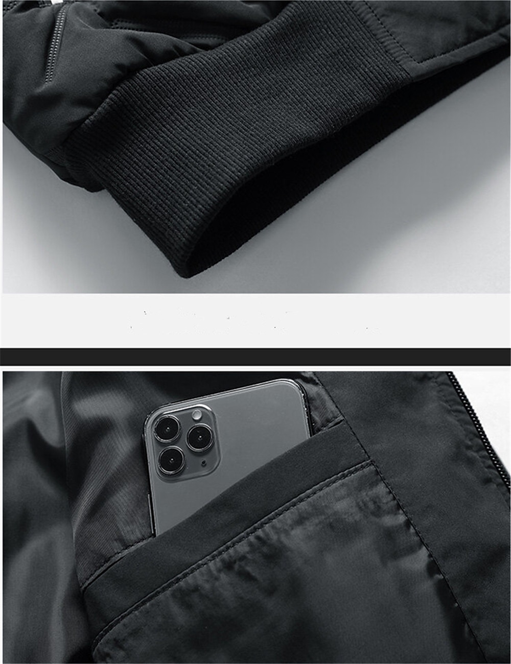 Per uomo Piumino Giacca bomber Giacca trapuntata Zip intera Informale Da tutti i giorni Standard Casual quotidiano Di moda Antivento Tenere al caldo Autunno Inverno Righe e Plaid Nero Verde chiaro del 2025 a $44.99 –P2