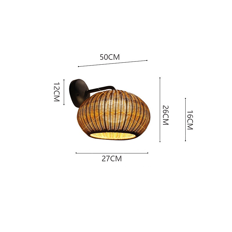 Lâmpada de parede led para exterior, rattan, à prova d'água, ip65, iluminação para pátio, jardim, 110-240v de 2026 por $350.69 –P6