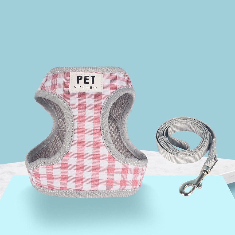 Perros Gatos Bozales Correa de entrenamiento Ajustable Portátil Duradero Exterior Paseo Plaid 2026 - $19.99 –P6
