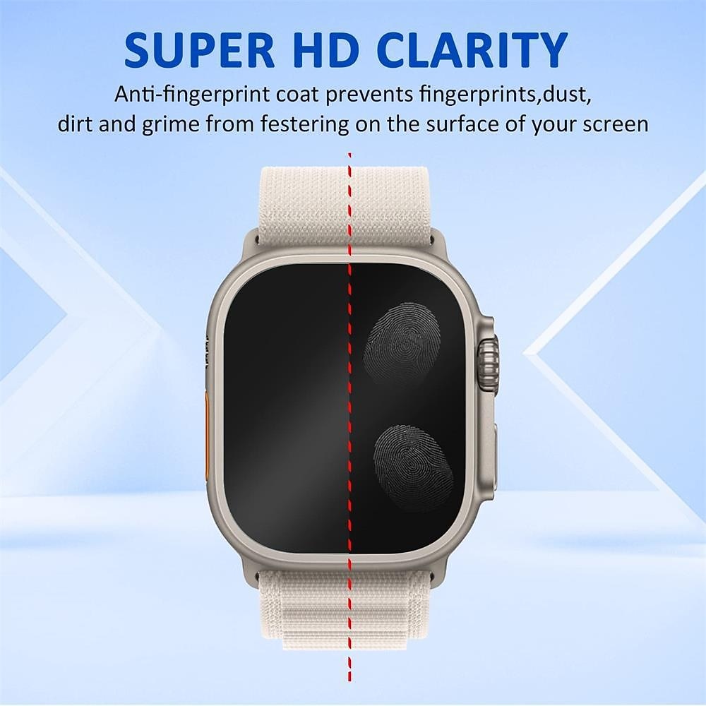 Screen Protector Film for iWatch Ultra/Ultra 2 Series 9 8 7 6 SE 5 4 3 2 1 for Apple Watch 49mm 44mm 40mm  Soft / Tempered glass Protective Accessories（3/1pcs film） 2026 - $11.99 –P20