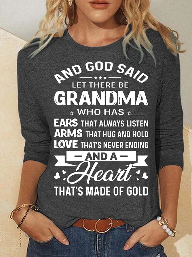 Γυναικείο T- shirt Κοντομάνικο Μακρυμάνικο Τοπάκι Γράμμα Εκτύπωση Κανονικά Τοπ Στρογγυλή Λαιμόκοψη Καθημερινή Έξοδος Ροζ Μπλε Πράσινο Γκρι Άνοιξη  Φθινόπωρο 2026 - $24.99 –P3