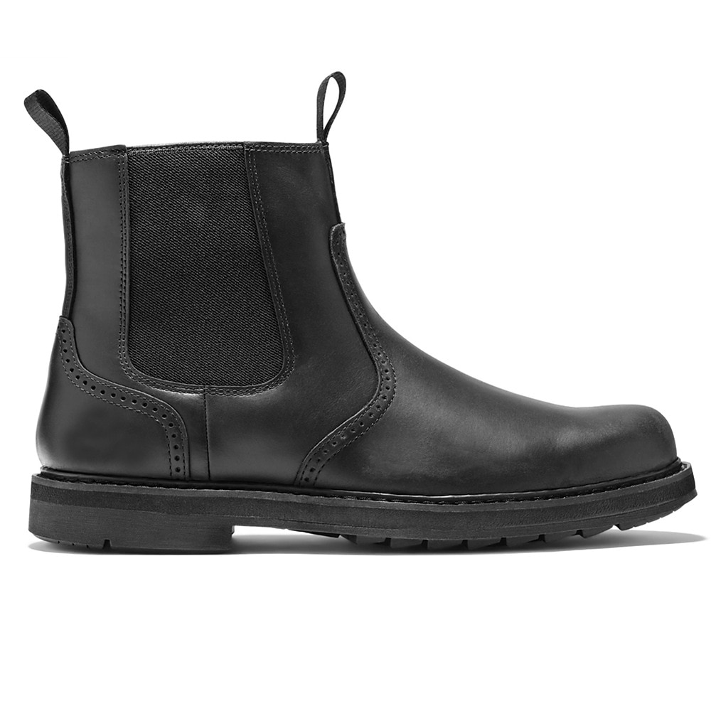 Botines Chelsea de ante para hombre: botines sin cordones con paneles laterales elásticos, estilo vintage informal para otoño e invierno, uso diario y al aire libre. 2025 - $54.99 –P4