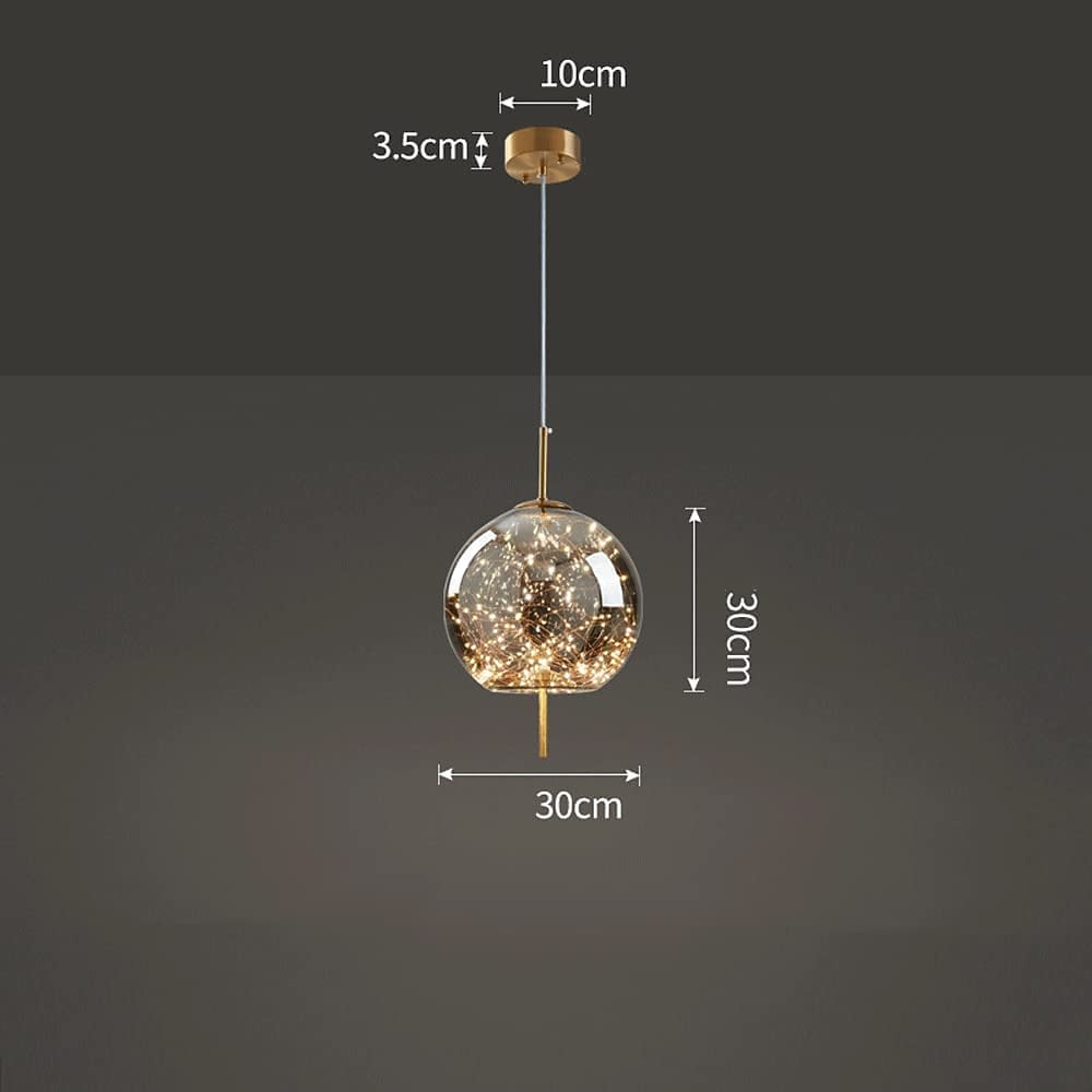 Żyrandol z kryształkami gipsowymi, metalowy, led, globle design, lampa wisząca, nordycki, luksusowy, nowoczesny, kreatywny, wiszący bar, sypialnia, lampka nocna, gabinet, lampa wisząca 2026 - $148.99 –P9