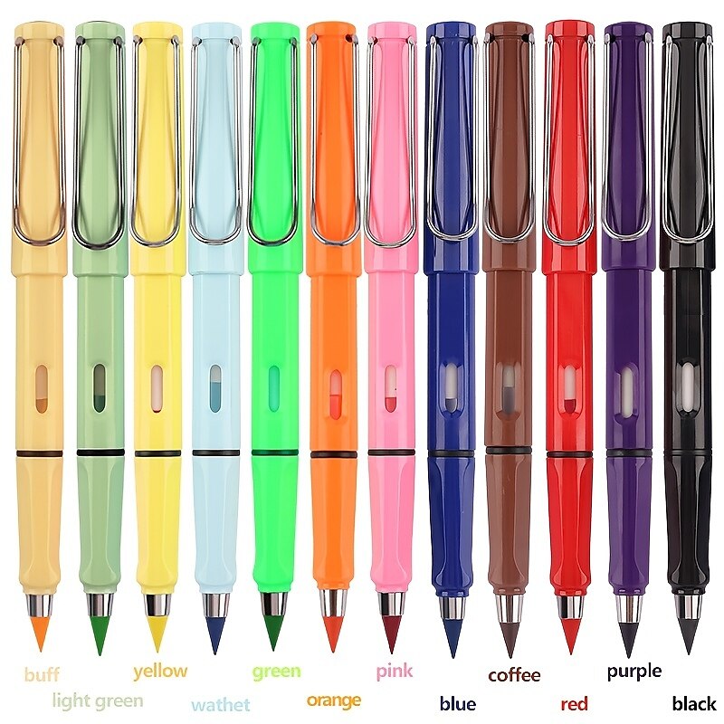 1 matita colorata - combinazione di colori elegante e classica - matite magiche con penna in metallo senza inchiostro da 0,5 mm per opere d'arte eterne, regali di Halloween, Ringraziamento e Natale del 2025 a $6.99 –P23
