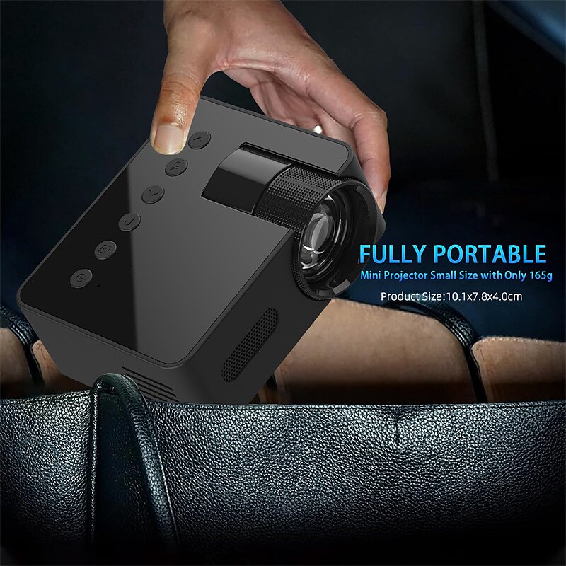 YT100 Mini Projector Wireless WIFI Display Screen Mirror with iOS and Android Smartphones Support USB Input Pocket Projector for Classic Movie Kids Animation 2025 - $63.99 –P3