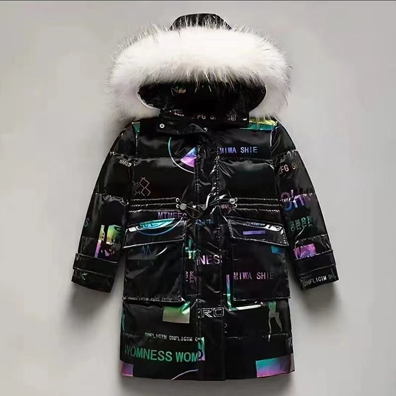 Barn Flickor Ner Pufferjacka för barn Aktiv Dragkedja Skola Täcka Ytterkläder 4-13 år Vinter Leopardlila leopardmönstrat*grönt Leopardmönstrat*rosa 2025 - $49.99 –P17