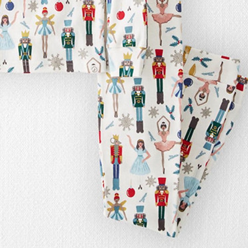 Flickor 3D Tecknat Julpyjamas Juluppsättningar Pyjamasset Långärmad 3D-tryck Höst Vinter Aktiv Mode söt stil Barn 4 år + Rund hals Hem Casual Inomhus Normal 2025 - $16.49 –P3