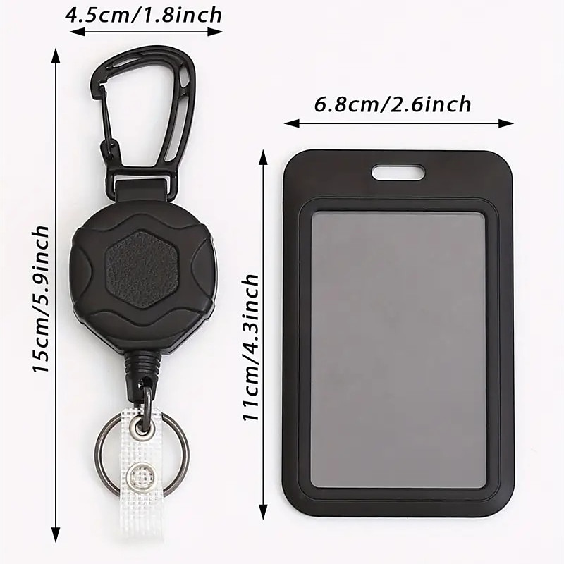 Heavy Duty Retractable Badge Reel Keychain With 1pc BadgeHolder Tactical ID Badge Reel With 31.5 Inch Steel Retractable CordBearing Weight 9.0 Oz 2026 - $13.99 –P5