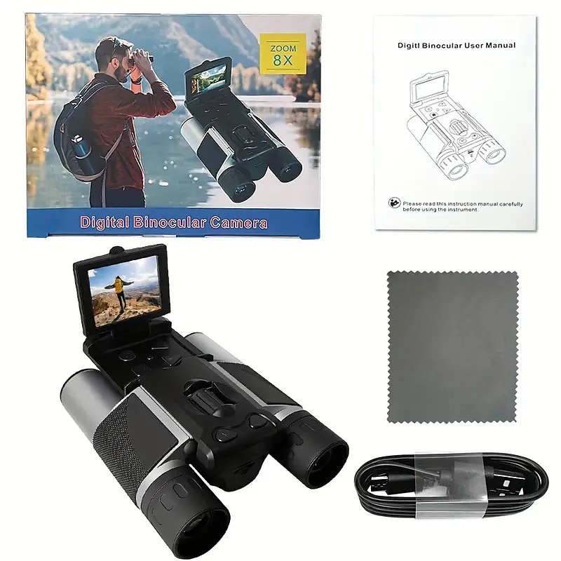 Outdoor HD Powerful Binoculars Screen Video Photo Recorder Telescope Zoom 8X Digital Telescope Portable Travel Camping Battery Capacity No TF Card. 2025 - $103.99 –P6