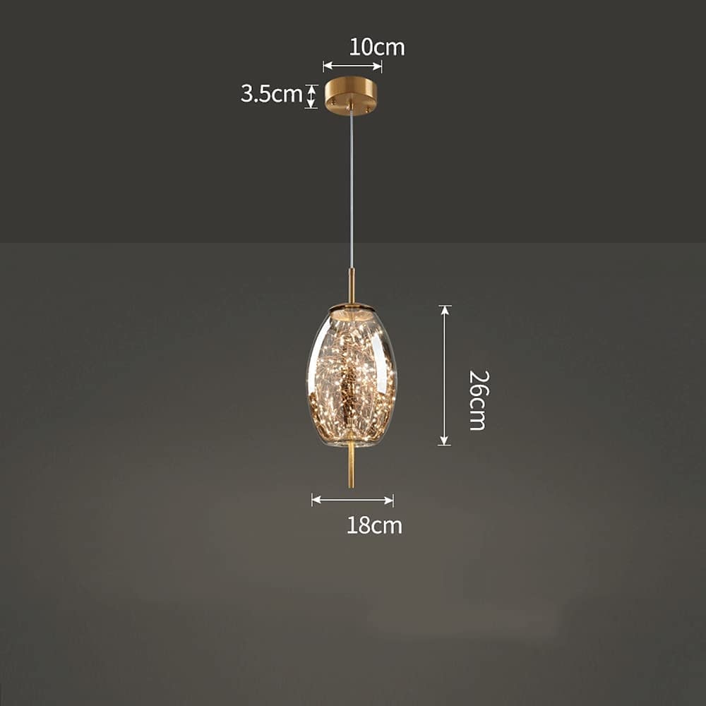 Żyrandol z kryształkami gipsowymi, metalowy, led, globle design, lampa wisząca, nordycki, luksusowy, nowoczesny, kreatywny, wiszący bar, sypialnia, lampka nocna, gabinet, lampa wisząca 2026 - $148.99 –P7