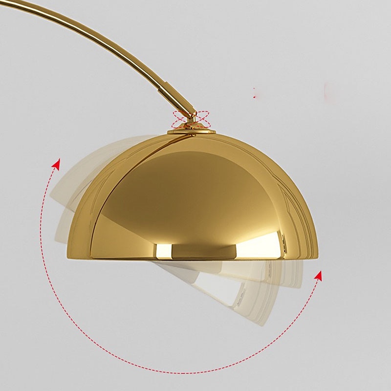 Arc Lamp Height Adjustable 180 cm White Gold Black Arc Lamp, Floor Lamp Marble Base Arc Floor Lamp 110-240V 2025 - $545.79 –P5
