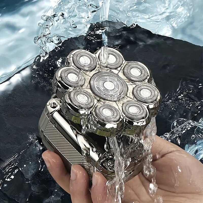 rasoio elettrico da uomo rasoio con testina staccabile rasoio impermeabile tagliacapelli ad aspirazione magnetica trimmer per naso del 2025 a $63.99 –P6
