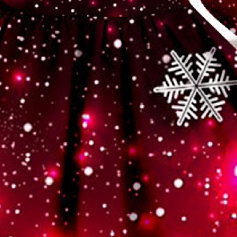 Girls' 3D Snowflake Dress Snowflake Dress Long Sleeve 3D Print Fall Winter Vacation Sports & Outdoor Daily Cute Casual Beautiful Kids 4-12 Years Casual Dress A Line Dress Above Knee Regular Fit 2025 - $17.49 –P7