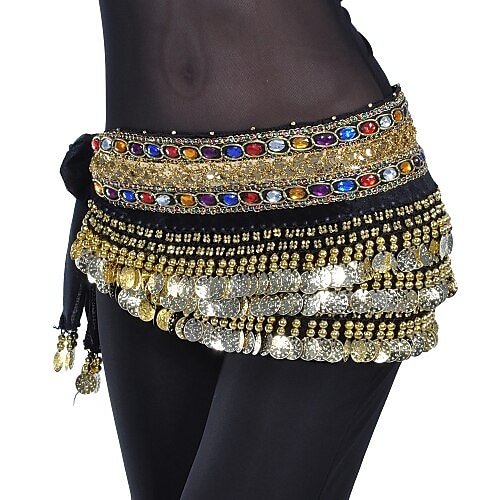 Bauchtanz Münzen Perlenstickerei Kristalle / Strass Damen Ausbildung Polyester 2025 - $16.49 –P1