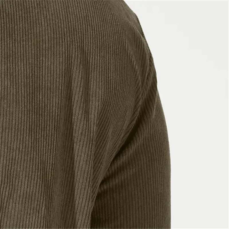 Homens Moletom Verde Tropa Azul Marinha Marron Cáqui Com Capuz Bloco de cor Cordões Patchwork Estriado Desportos e Ar livre Diário Feriado Veludo Roupa de rua Legal Casual Primavera & Outono Roupa de 2026 por $33.99 –P6